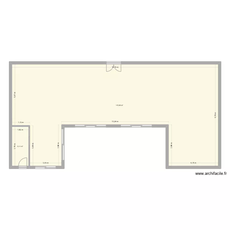 saint martin. Plan de 2  et 152 m²