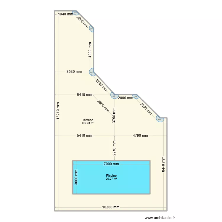 terrase_niveaux. Plan de terrase_niveaux. Plan de