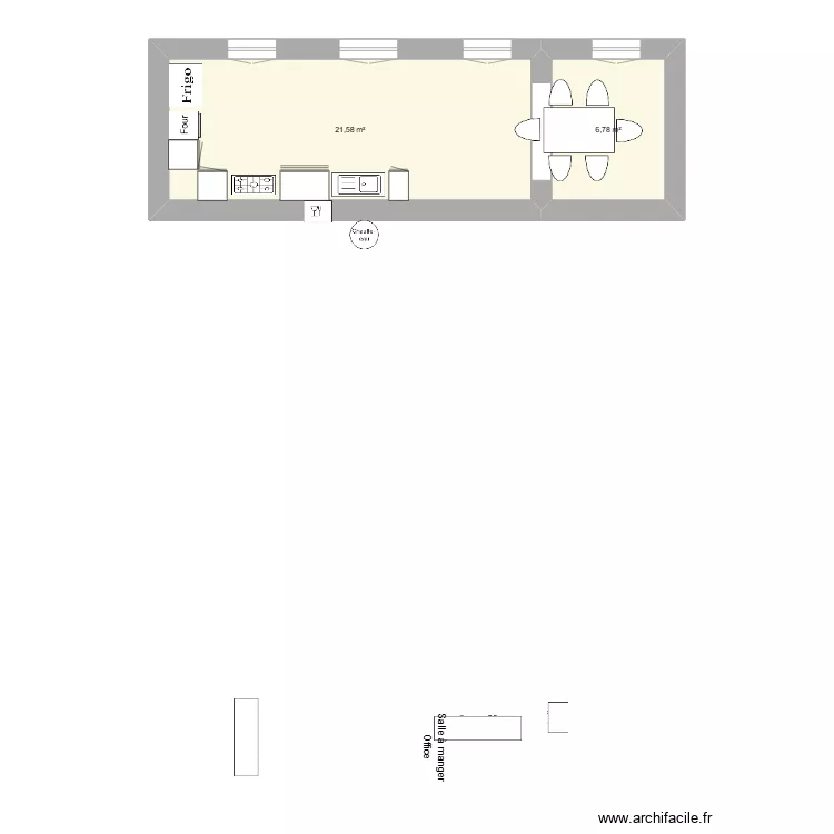 Am&eacute;nagement nouvelle cuisine piscine - 23 mars 25 (2). Plan de 