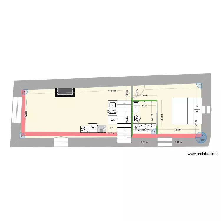 DE LA SAUZAY. Plan de 1 et 40 m² DE LA SAUZAY. Plan de 1 et 40 m²