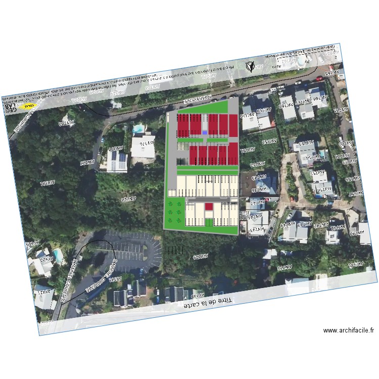 duparc v2. Plan de 50 pièces et 4222 m2