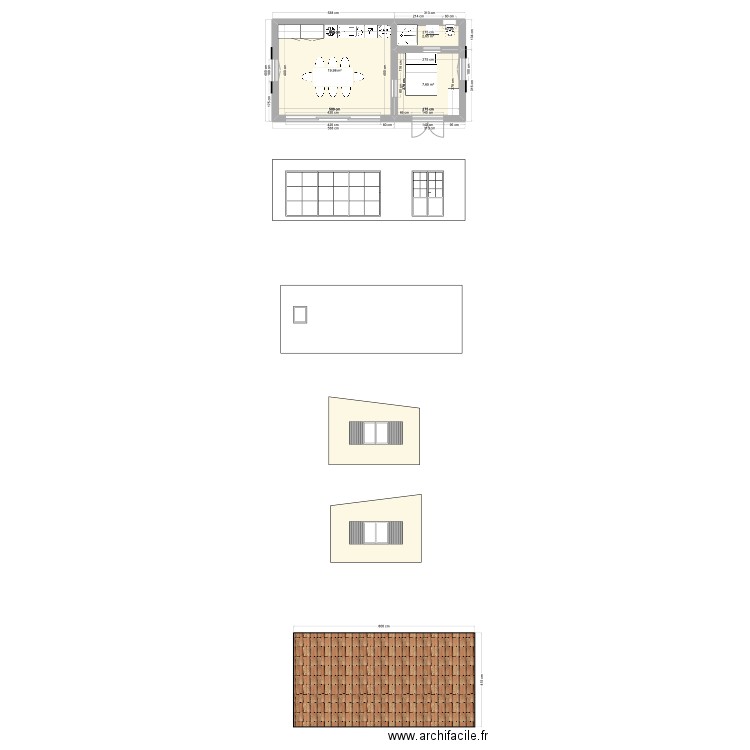 pool house. Plan de 0 pièce et 0 m2