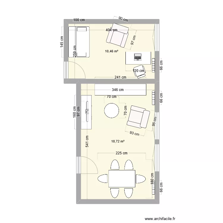 Tani&egrave;re de P'pa. Plan de 
