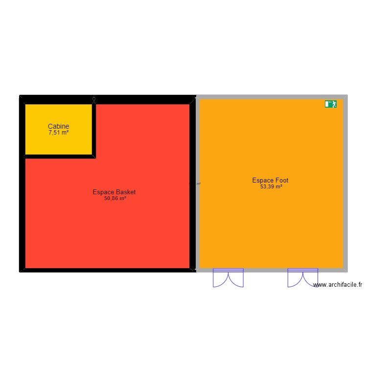 magasin . Plan de 0 pièce et 0 m2