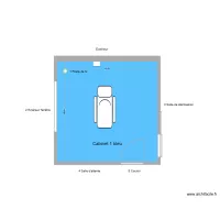 31292 Cabinet 1 Bleu