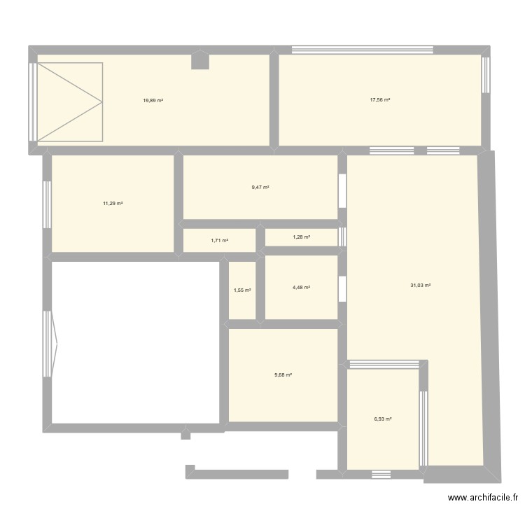 plan najat. Plan de 11 pièces et 115 m2