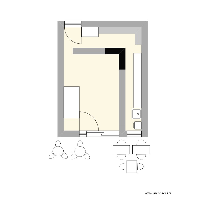 plan boulangerie Maëlys Deslauriers. Plan de 0 pièce et 0 m2