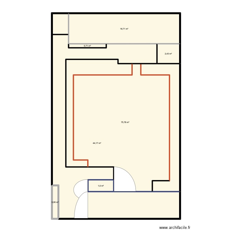 Jardin Damous. Plan de 7 pièces et 144 m2