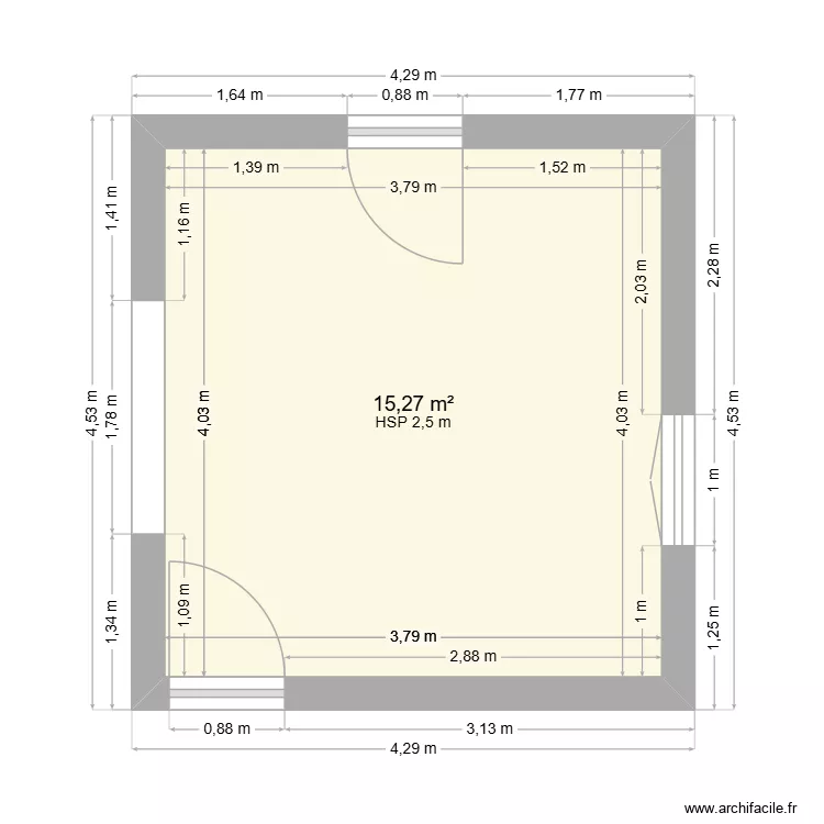 cuisine. Plan de 1 et 15 m² cuisine. Plan de 1 et 15 m²