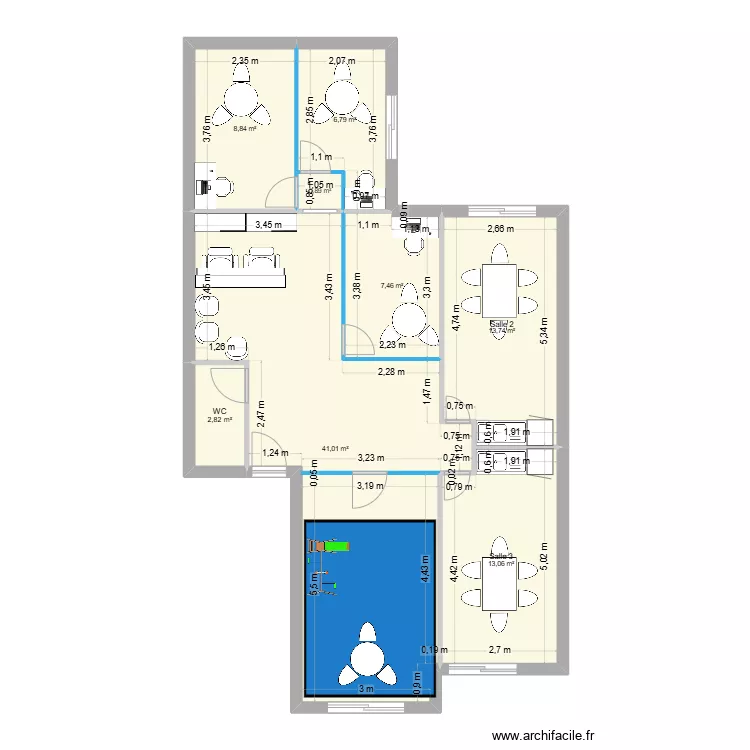 Centre KidzLab. Plan de 