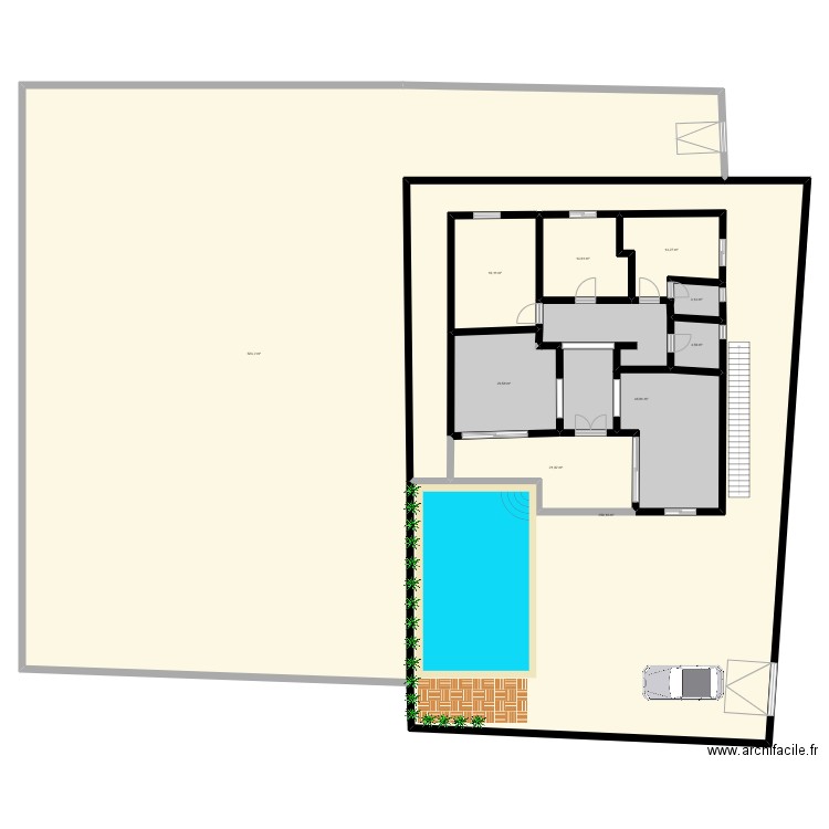 DAR 2. Plan de 10 pièces et 925 m2