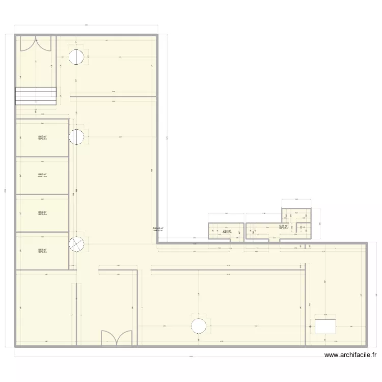 CASA NEARSHORE SANS BUREAU. Plan de 7  et 290 m²