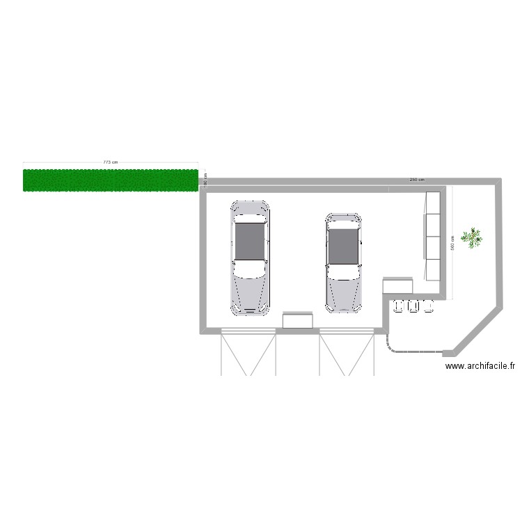 Garage - Tourville la campagne. Plan de 0 pièce et 0 m2