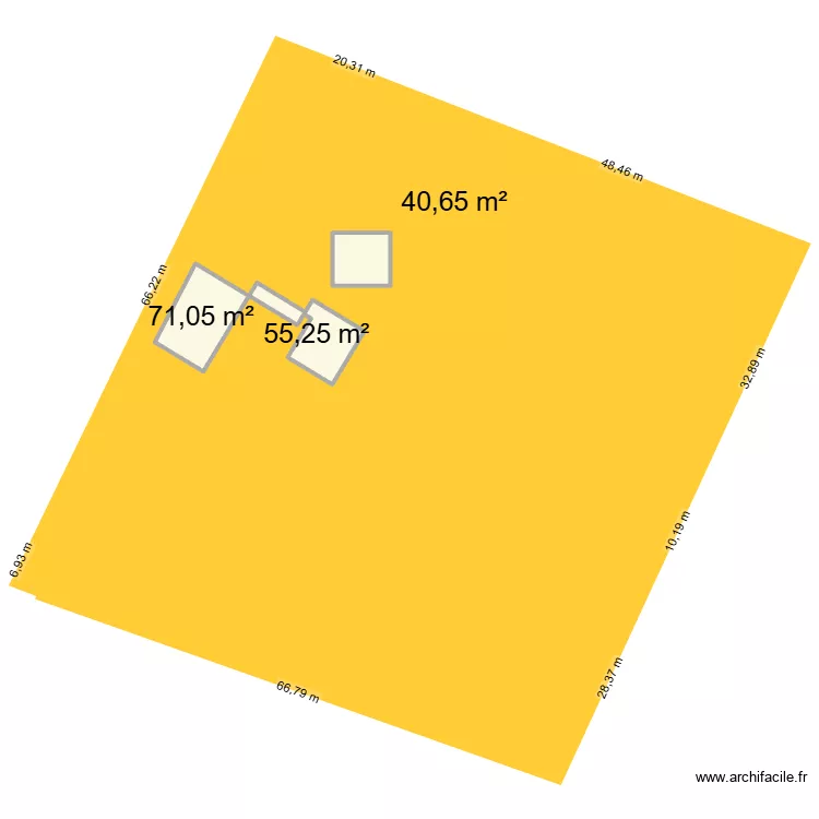 AUZAS. Plan de 3 et 167 m² AUZAS. Plan de 3 et 167 m²