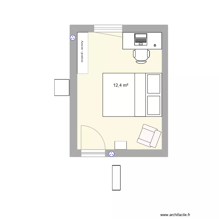 Nell fribourg 1. Plan de 1  et 12 m²