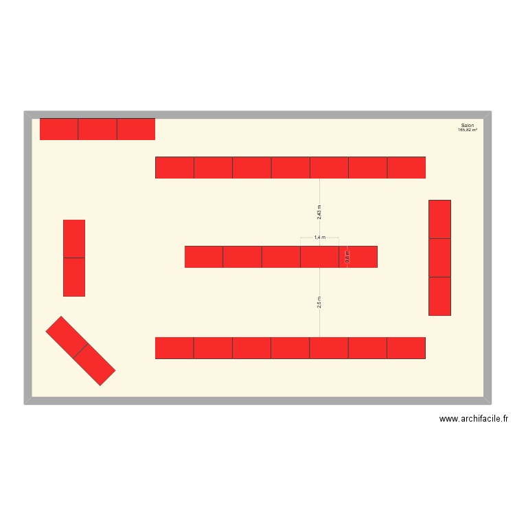 Plan Mariage 2. Plan de 1 pièce et 166 m2