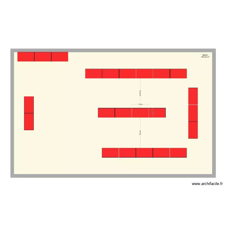 Plan Mariage 2. Plan de 1  et 166 m²