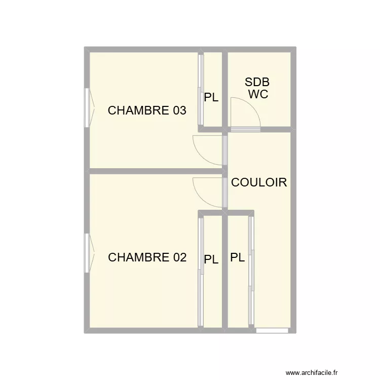 PLAN ETAGE SAINTE FELICITE. Plan de 