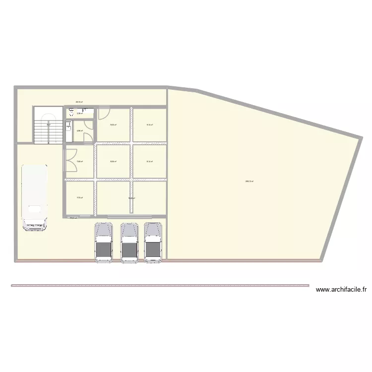 Plan RDC le 12 04 2026. Plan de 13 et 397 m² Plan RDC le 12 04 2026. Plan de 13 et 397 m²