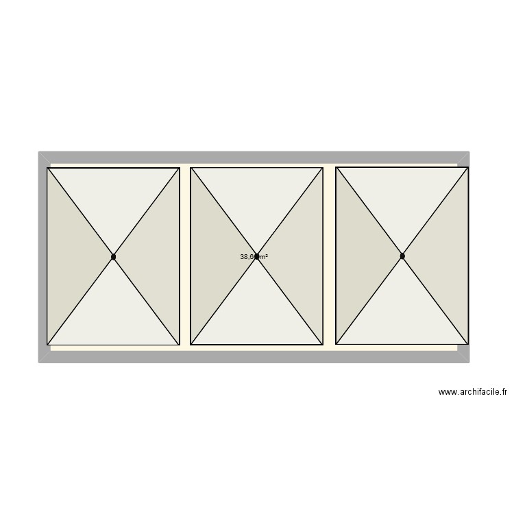 TERRASSE LA BERBIE. Plan de 1 pièce et 39 m2