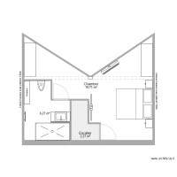 Plan définitif - Etage - Maison 60 Saint Louis