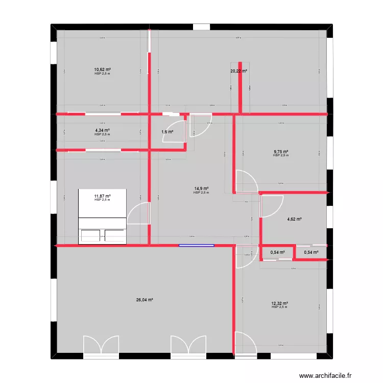appartement plans 11. Plan de 12  et 117 m²