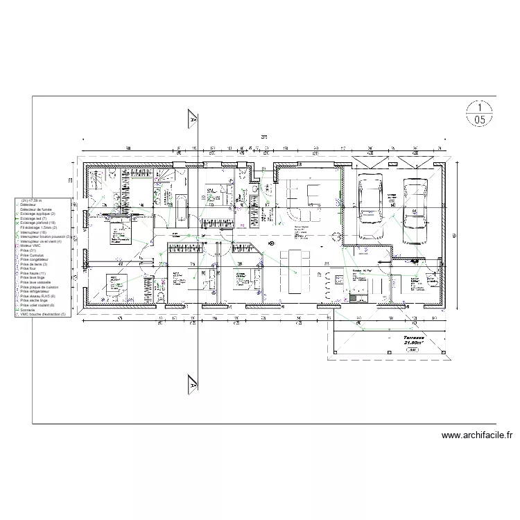 Castro Perreira implantation. Plan de 