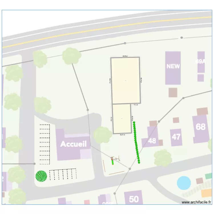GRANGE CAMPING. Plan de 