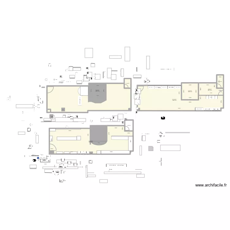 plan centre bagages. Plan de 14 pièces et 151 m²