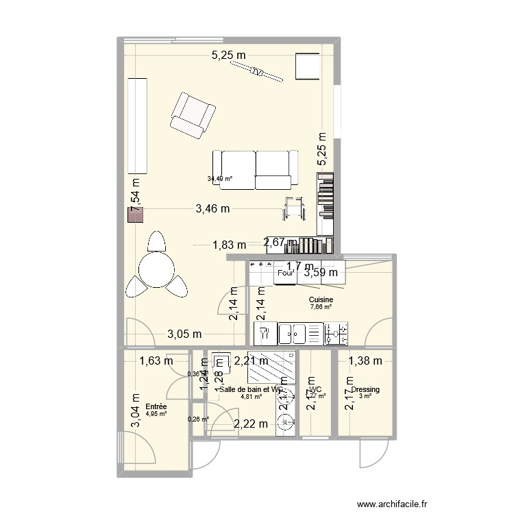 PieceVie2. Plan de 0 pièce et 0 m2