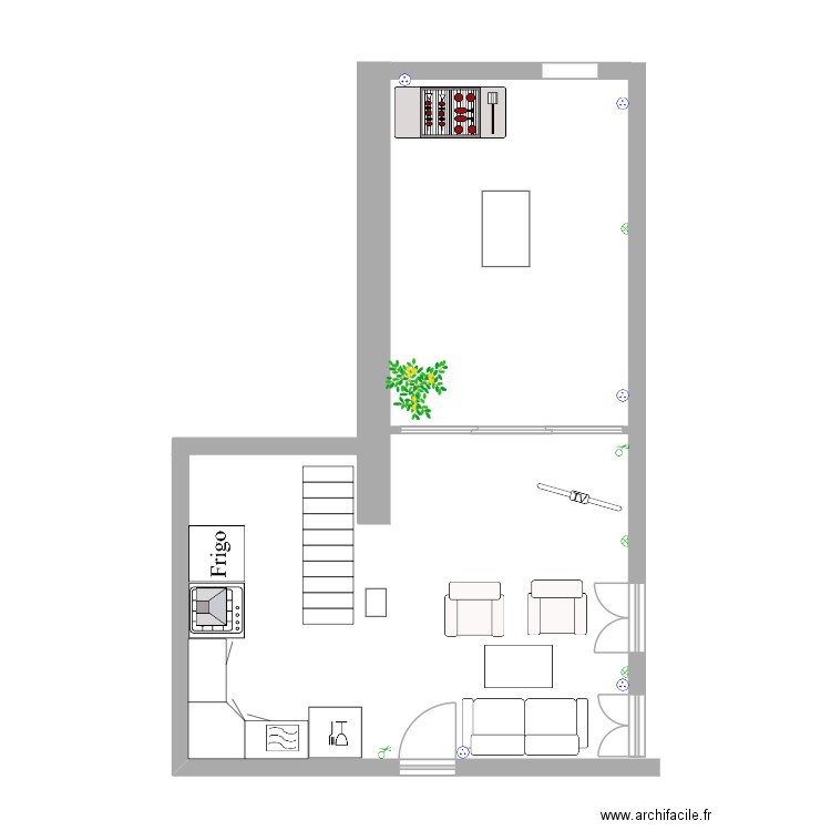 Terasse. Plan de 0 pièce et 0 m2