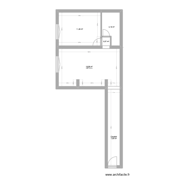 ChezVic. Plan de 5 et 42 m² ChezVic. Plan de 5 et 42 m²
