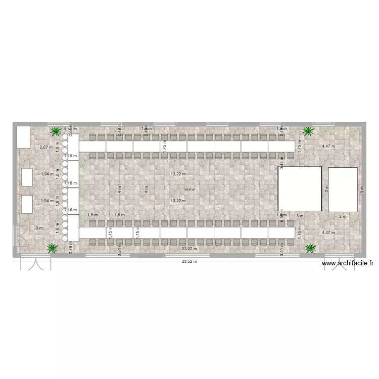Plan réception Aurélia et Simon. Plan de 1 Pièce et 196 m² Plan réception Aurélia et Simon. Plan de 1 Pièce et 196 m²