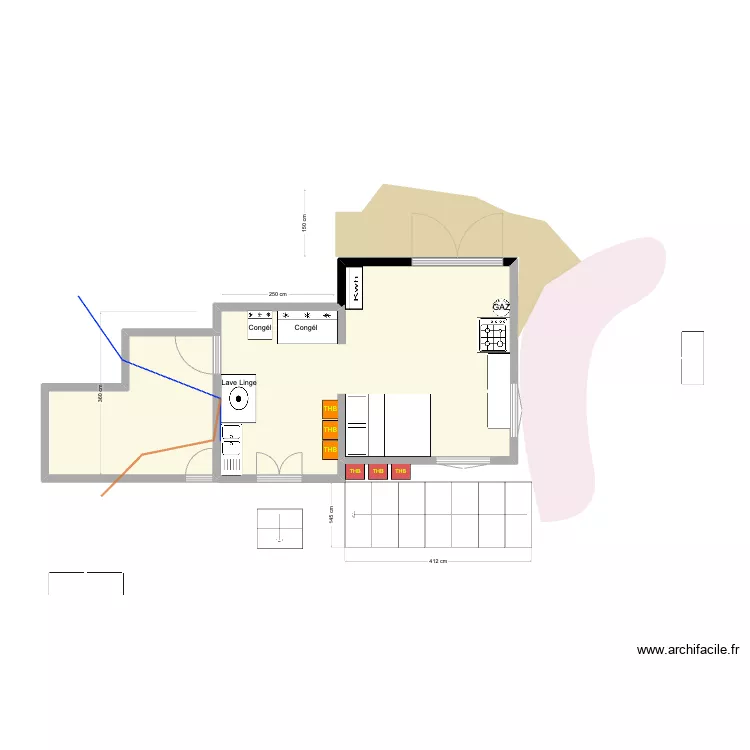 Extension Ambany DOUBLE. Plan de 