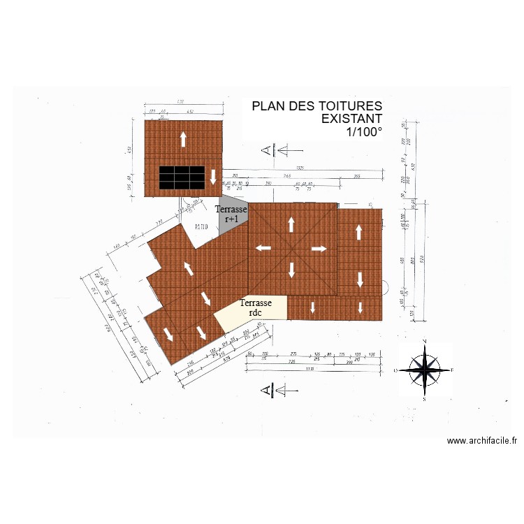 gorguette toitures existant. Plan de 0 pièce et 0 m2