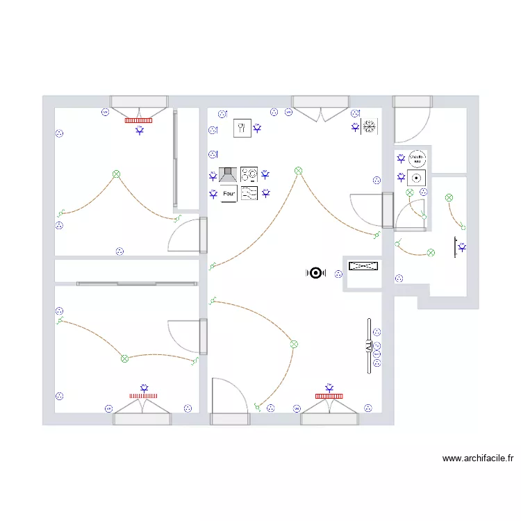 RT 24-140 Cornac RDC EXE Electricit&eacute;. Plan de 