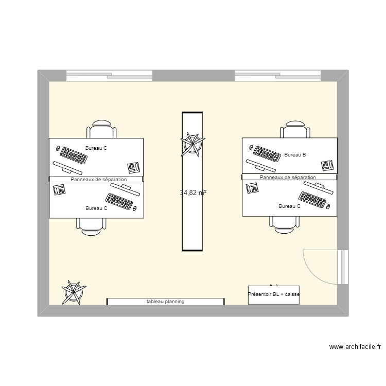 Bureau ADV. Plan de 0 pièce et 0 m2