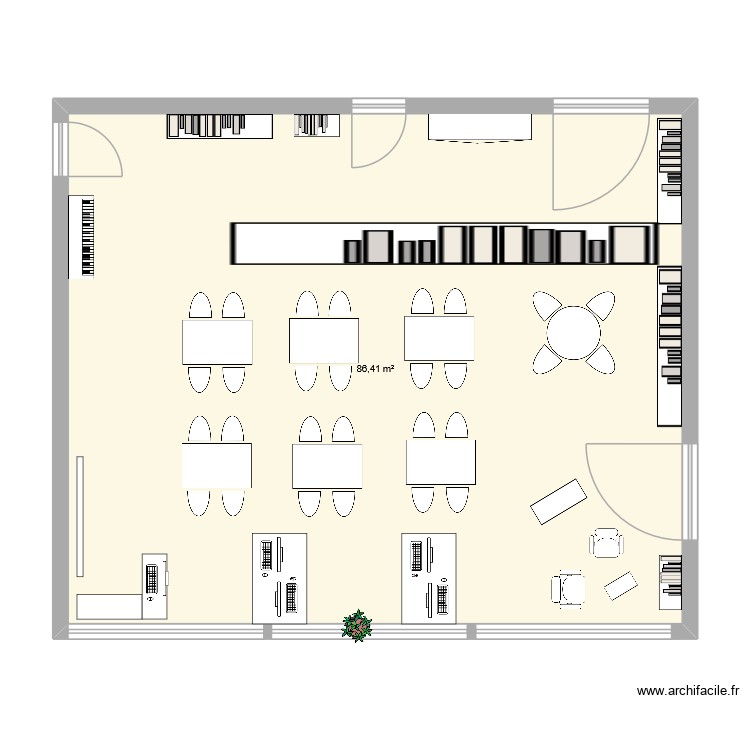 CDI Petite salle. Plan de 0 pièce et 0 m2