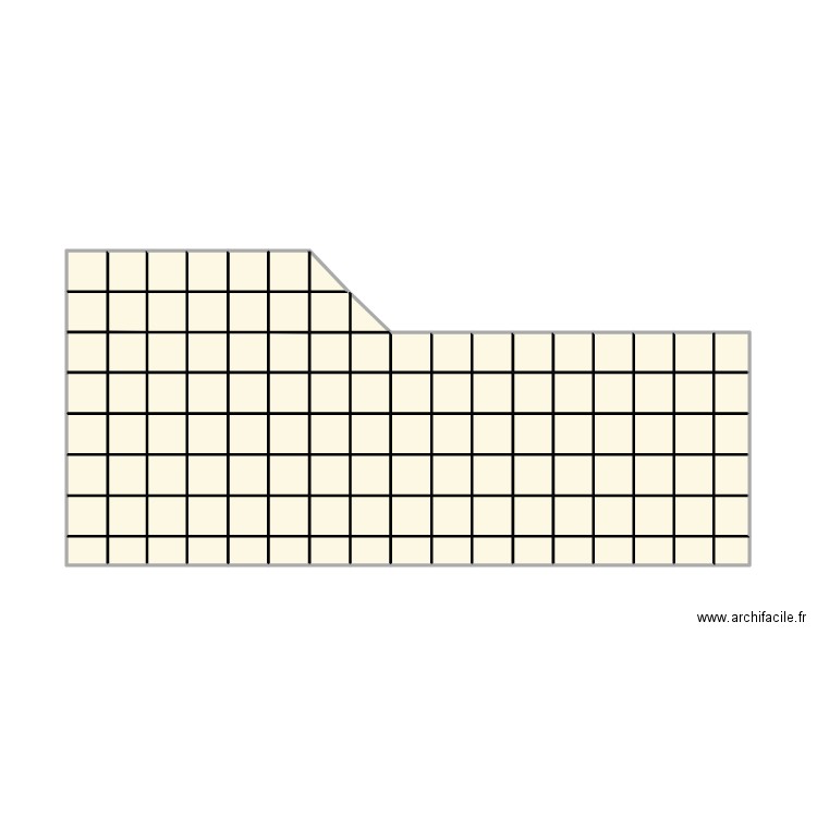 Terrasse Varanges dalles. Plan de 116 pièces et 39 m2