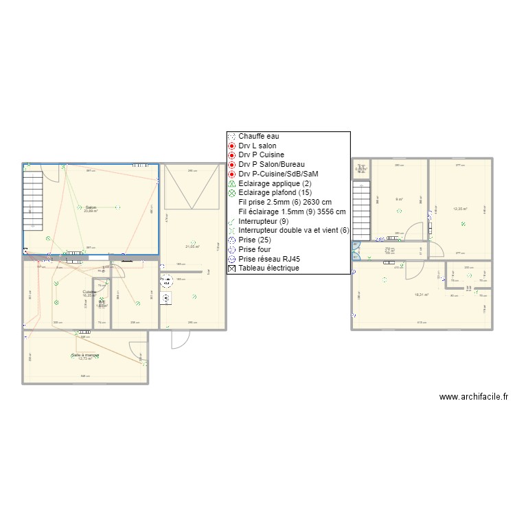 helesme. Plan de 10 pièces et 119 m2