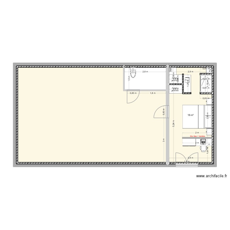 SinBO V2. Plan de 6 pièces et 82 m2