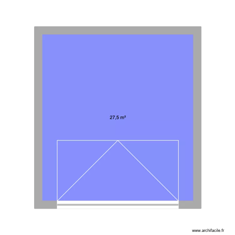 Garage existant. Plan de 