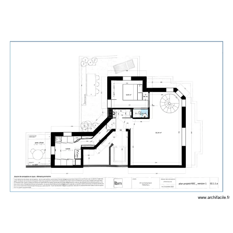 CORTAMBERT RDC 5. Plan de 
