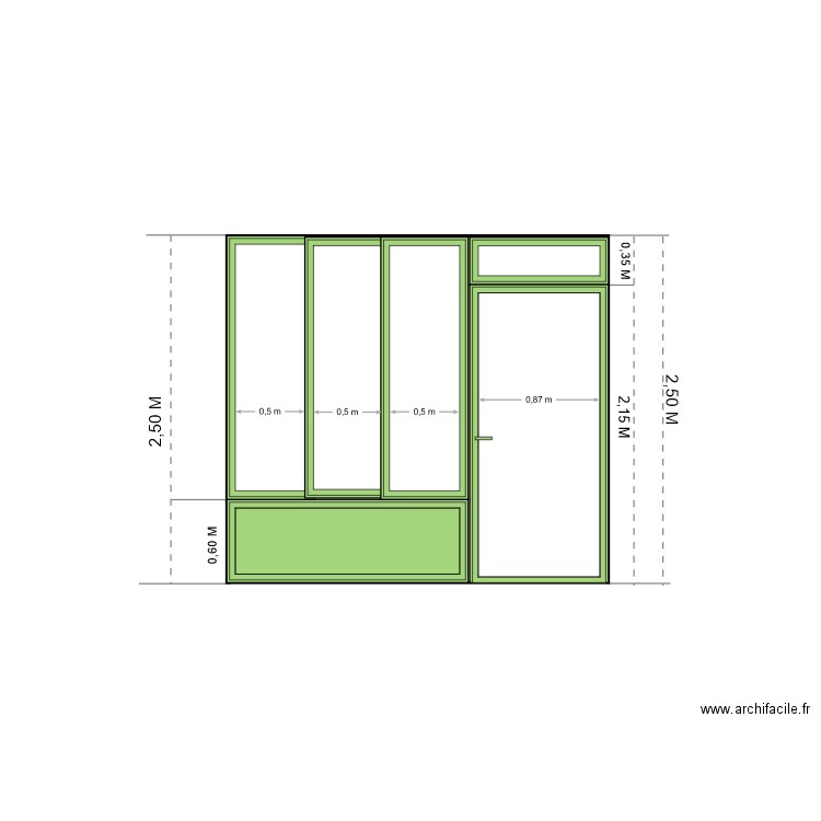 Détails graphique. Plan de 0 pièce et 0 m2