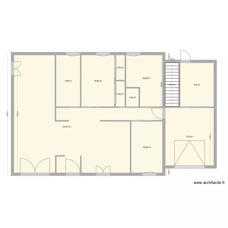 Plan 1. Plan de 11 et 138 m² Plan 1. Plan de 11 et 138 m²