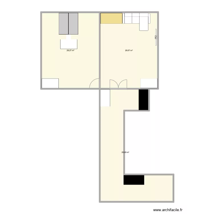 Jeunes59. Plan de 3  et 88 m²