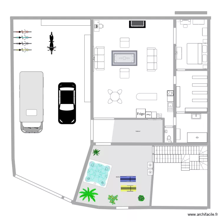 appartement garage. Plan de appartement garage. Plan de