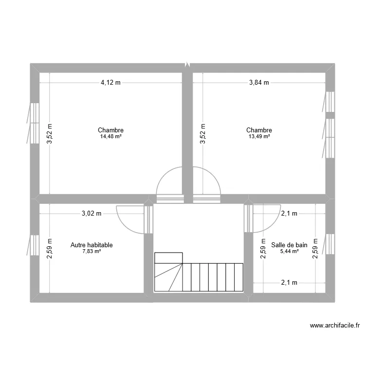 ETAGE 1 ANDERLECHT. Plan de 4 Pièces et 41 m² ETAGE 1 ANDERLECHT. Plan de 4 Pièces et 41 m²