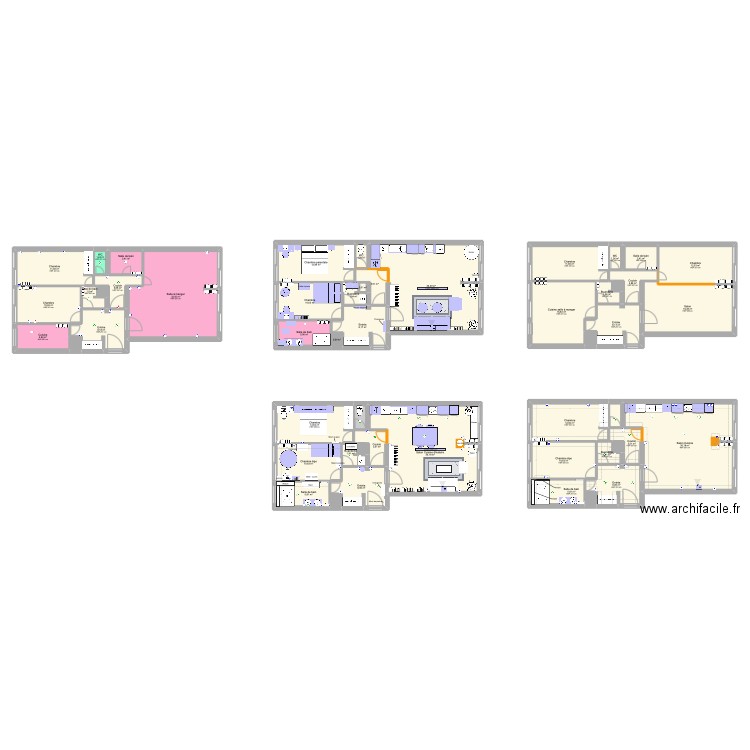 Estelle Renew. Plan de 52 pièces et 404 m2