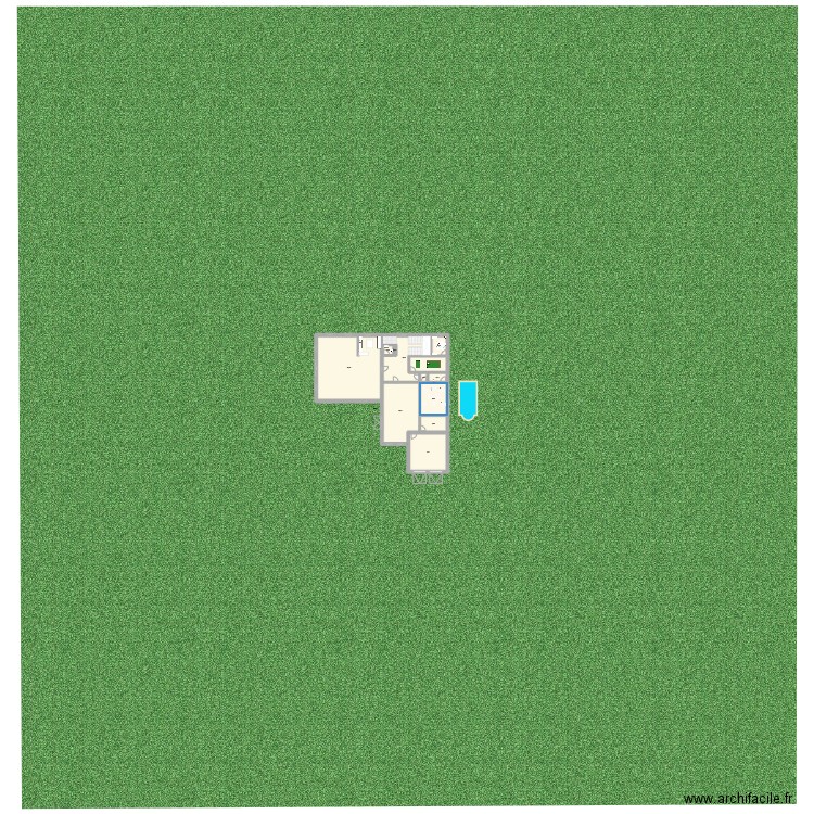 Future maison. Plan de 12 pièces et 405 m2